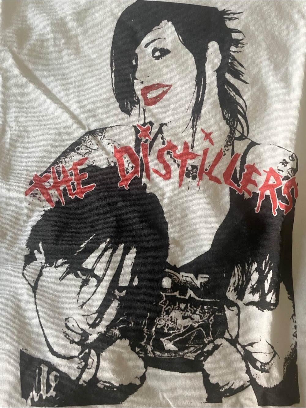 White Short-Sleeve Band Graphic Tee - The Distillers Design - Picture 3 of 4